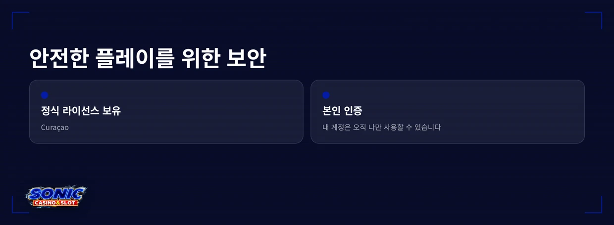 Sonic Casino 보안 정책 알아보세요